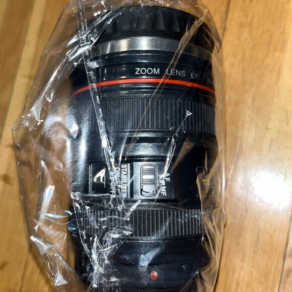 Black Stainless Steel Camera Lens Coffee Mug *BRAND NEW* - Picture 3 of 4